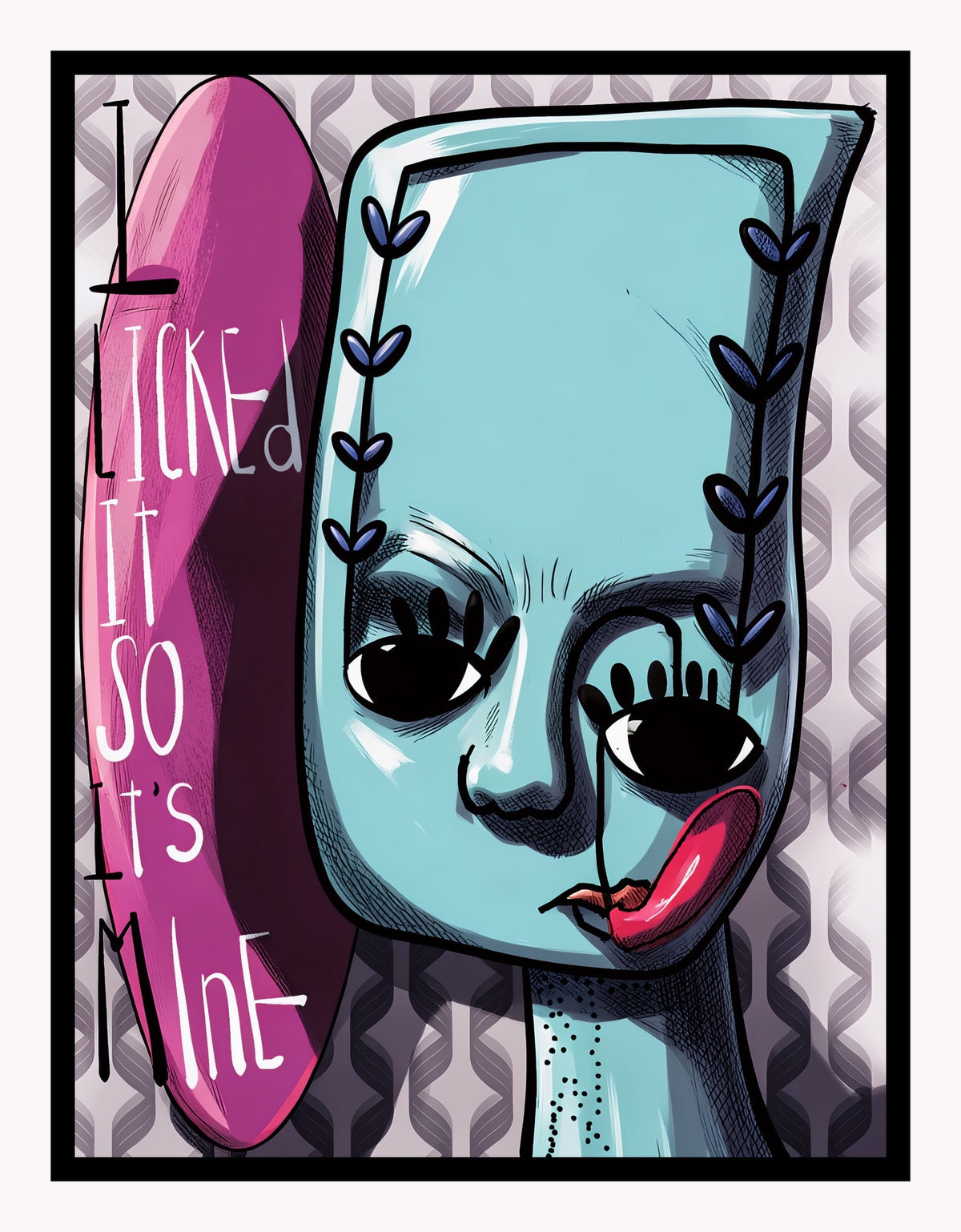 Digital Sticker - "I Licked It"